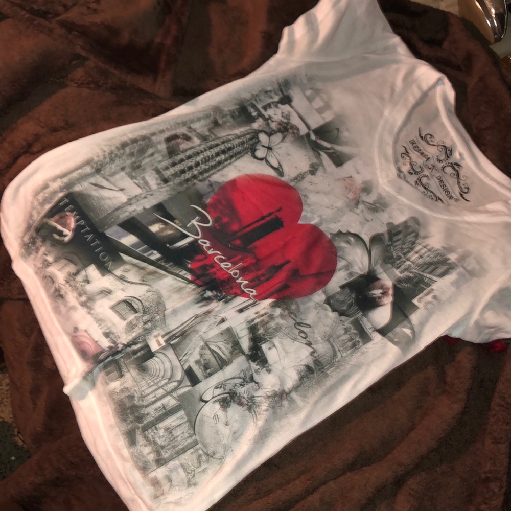 White, made in spain t-shirt